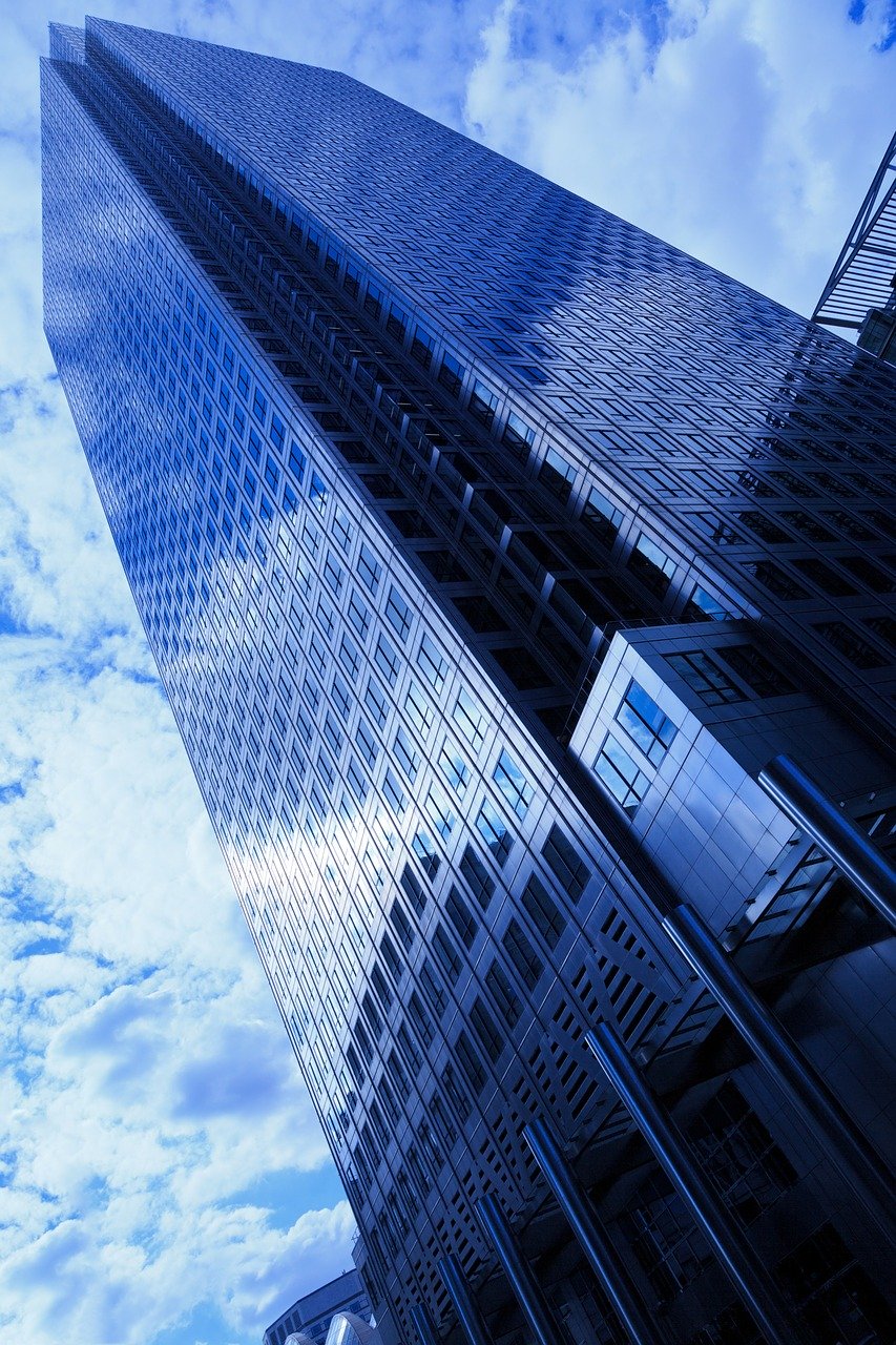 architecture, blue, building